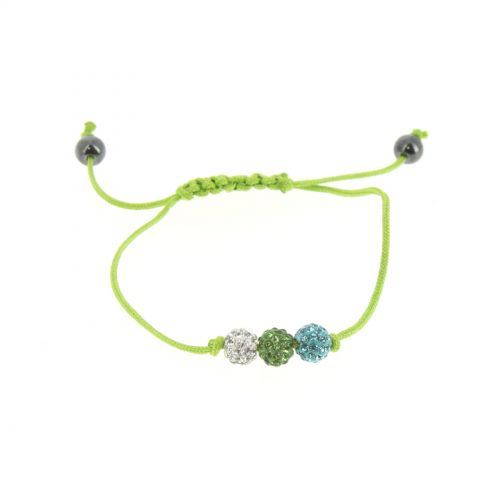 3 strass cord bracelet, SANA