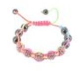 Bracelet shamballa Multicouleur-Rose - 2432-36229
