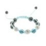 Bracelet shamballa Bleu - 2432-36232