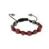 Bracelet shamballa Noir (Rouge) - 2432-36243