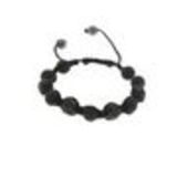 Bracelet Shamballa AOH-70 hématites, perles noir Noir - 1709-36276