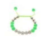 Bracelet Shamballa 5, 3438 vert fluo