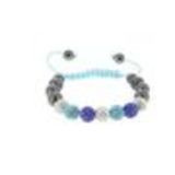 Bracelet shamballa AOH-34 bis Bleu - 2430-36312