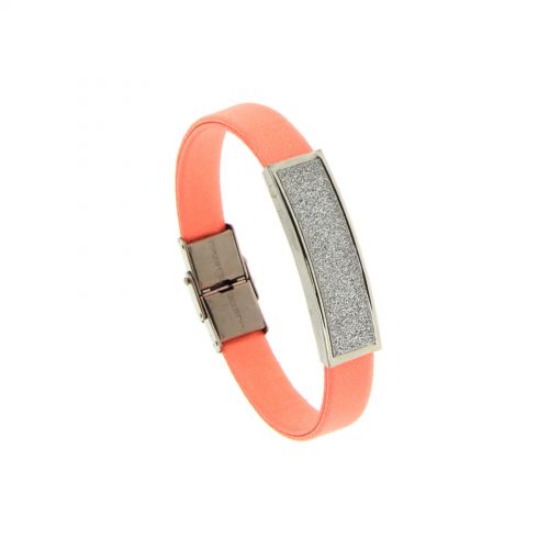 Leatherette bracelet ALARA Orange - 7894-36346