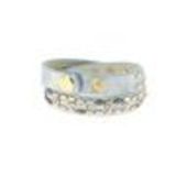 Studded rhinestone wrap bracelet Naika Blue - 9702-36388