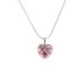 JOSETTE Crystal pendant necklace Pink - 10165-36410