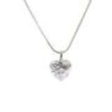 JOSETTE Crystal pendant necklace Silver - 10165-36412
