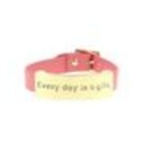 Bracelet similicuir every day is a gift Corail - 8059-36471
