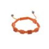 Bracelet Shamballa, Carré, AOH-60 Orange - 1515-36535
