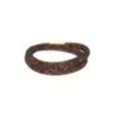 Collier ou Bracelet, tresse, AON-12 Black (Brown) - 9397-36892