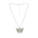 RUBY Butterfly fashion Necklace White - 10193-37046