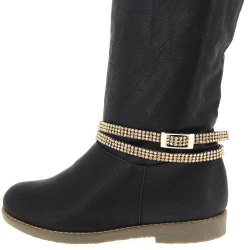 Tanina pair of boot's jewel Black (Golden, White)) - 9632-37082