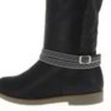LOU-EVA pair of boot's jewel Black (Grey) - 6050-37109