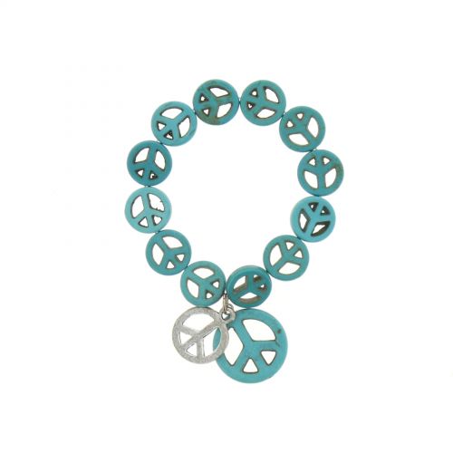 bracelet BOS-4, acrylique clouté de piques Bleu - 5196-37250