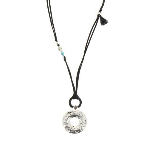 LUMA cords necklace Silver (Black) - 10232-37644