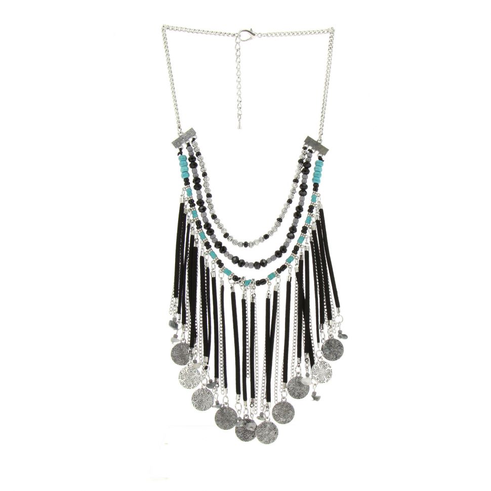 JELENA fancy necklace Black - 10275-37904