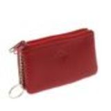 Leather double zip wallet Red - 10340-38438