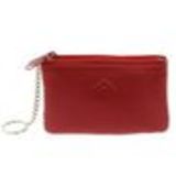 Leather double zip wallet Red - 10340-38445