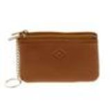 Leather double zip wallet Brown - 10340-38446