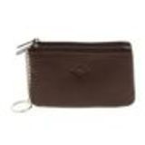 Leather double zip wallet Brown - 10340-38447