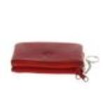 Leather double zip wallet Red - 10340-38462