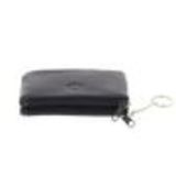 Leather double zip wallet Navy blue - 10340-38465