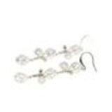 Boucles d'oreilles pendants à perles et strass, 9108 Doré Argent - 9667-38480