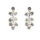 Boucles d'oreilles pendants à perles et strass, 9108 Doré Argent - 9669-38482