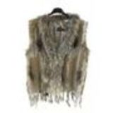 IOLENTE fur waistcoat Brown mottled - 10346-38562