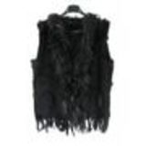 IOLENTE fur waistcoat Black - 10346-38563