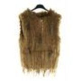 IOLENTE fur waistcoat Brown - 10346-38566
