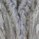IOLENTE fur waistcoat Heather grey - 10346-38578