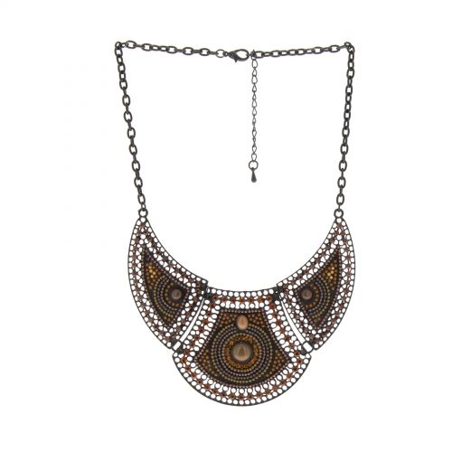 MADDLY fancy necklace Brown - 10355-38624
