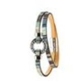 Bracelet cuir 3 tours strass cristal, 8474 Rouge foncé Bleu - 10400-38899
