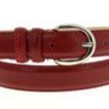 Double cowhide leather belt CRUZITA Red - 10539-40044