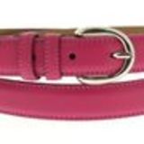 Double cowhide leather belt CRUZITA Fuchsia - 10539-40045