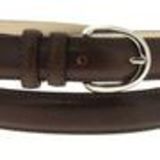 Double cowhide leather belt CRUZITA Brown - 10539-40047