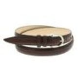 Double cowhide leather belt CRUZITA Brown - 10539-40050
