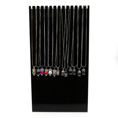Présentoir pour bracelets vertical similicuir Noir Noir - 10554-40134
