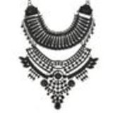 SYLVAINE fashion necklace Black (Black) - 10565-40218