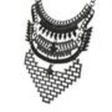 SARA fashion necklace Black - 10566-40229