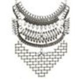 SARA fashion necklace Silver - 10566-40230