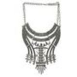 Alfred plastron fashion necklace Grey - 10590-40375