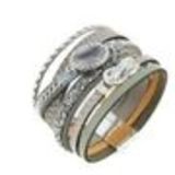 Bracelet manchette Justus Gris - 10529-40435