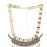 Armand fashion necklace Beige - 10602-40490