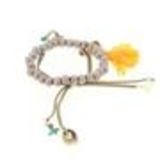 bracelet cordons, colombe et strass Orange - 10628-40624