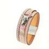 Mina-Amina leatherette bracelet Rose - 10669-40803