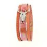Mina-Amina leatherette bracelet Corail - 10669-40810