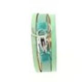 Mina-Amina cuff bracelet Green - 10669-40815
