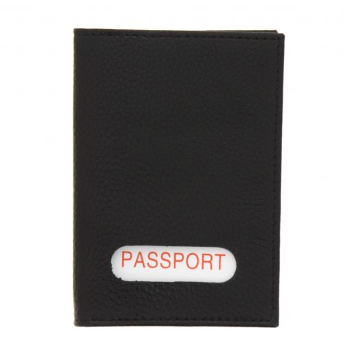 Leather passport holder, EVAN